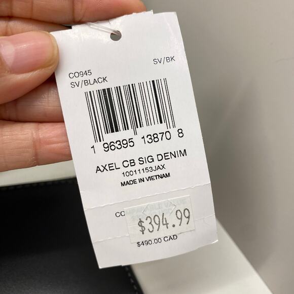 Coach Axel Crossbody In Signature Denim CO945 IN Silver/Black - Picture 9 of 11